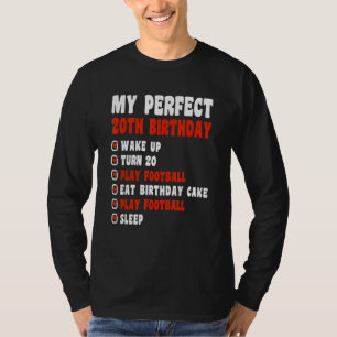 T-shirt 20 ans Mon parfait 20e anniversaire Football 20t