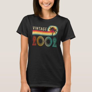 T-shirt 20 Ans Vintage 2002 Fabriqué En 2002 20e Anniversa
