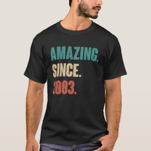 T-shirt 20 ans Vintage 2003 Anniversaire 20ème Décoration