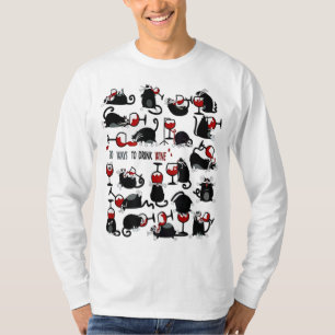 T-shirt 20 façons de boire du vin - Don aux amateurs de vi