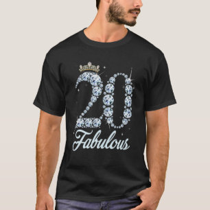 T-shirt 20 Year Old Its My 20Th Birthday Queen Diamond Hee