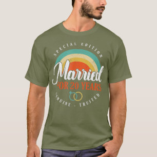 T-shirt 20e 20 ans Mariage Anniversaire cadeau Trusted