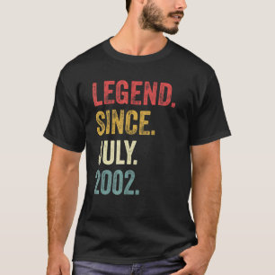 T-shirt 20e anniversaire 20 ans légende depuis juillet 200