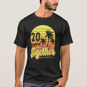 T-shirt 20e Anniversaire Croisière Couple Vacation Plage P