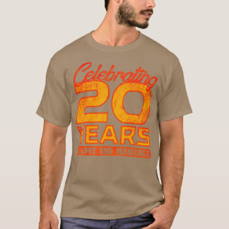 T-shirt 20e anniversaire de Mariage 20 ans de mariage 4