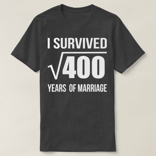 T-shirt 20e anniversaire de mariage Cadeau Mariage 20 ans  (Design devant)