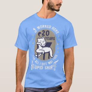 T-shirt 20e anniversaire de travail 20 ans anniversaire d'