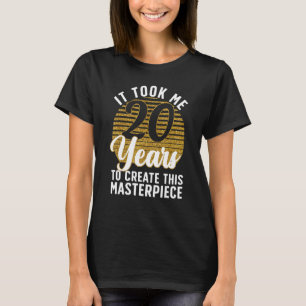 T-shirt 20e anniversaire pour femmes Hommes 20 ans Gag Tur