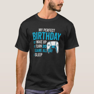 T-shirt 20e anniversaire pour les garçons Jeux Vidéo de 20