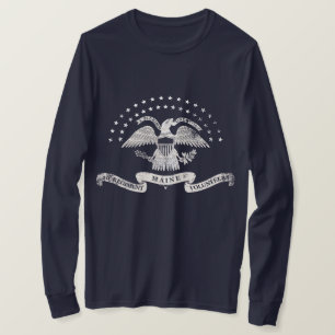 T-shirt 20ème Emblème du Maine - affligé