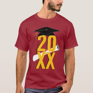 T-shirt 20XX Casquette et diplôme