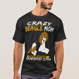 T-shirt 211 Je suis la mère Beagle folle