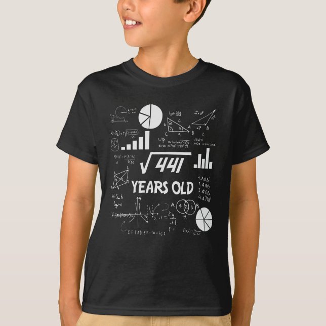 T-shirt 21 ans Anniversaire Geeky Math 21e anniversaire Ca (Devant)