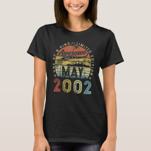 T-shirt 21 Ans Awesome Depuis Mai 2002 21e Anniversaire