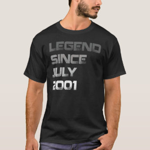 T-shirt 21 ans de légende depuis juillet 2001 21e annivers