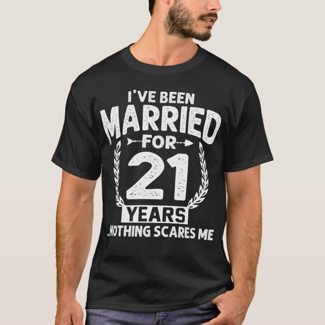 T-shirt 21 ans de mariage (Devant)