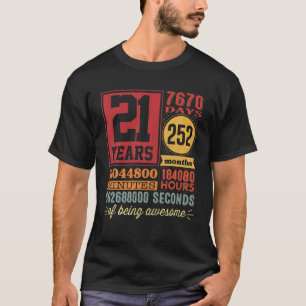 T-shirt 21 Ans D'Être Awesome Drôle 21E Anniversaire Homme