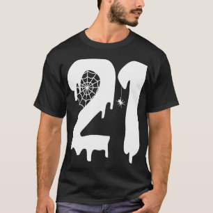 T-shirt 21 Chemise, 21e Chemise d'anniversaire