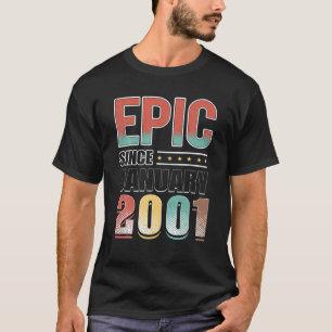 T-shirt 21 Décoration Anniversaire 21E Anniversaire Epic D