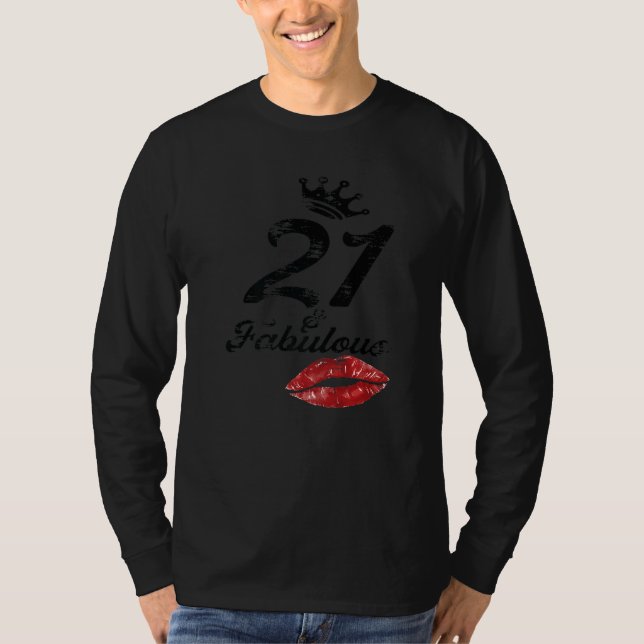T-shirt 21 Fabuleux équipage de la fête Boire de la bière  (Devant)
