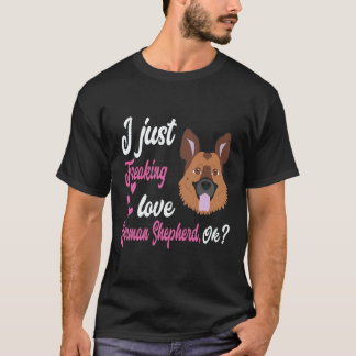T-shirt 21 J'adore tout simplement les bergers allemands O