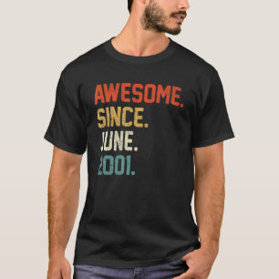 T-shirt 21e anniversaire 21 ans stupéfiant depuis juin 200