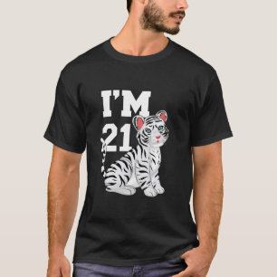 T-shirt 21e anniversaire 21 ans Tiger Zoo Animal Zookee