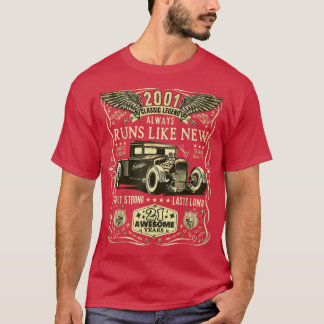 T-shirt 21e Anniversaire Cadeau Hommes Femmes Né 2001 Funn