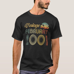 T-shirt 21E Anniversaire Février 2001 Décoration Hommes Fe