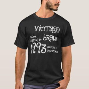 T-shirt 21e cadeau d'anniversaire 1993 Noir noir blanc noi