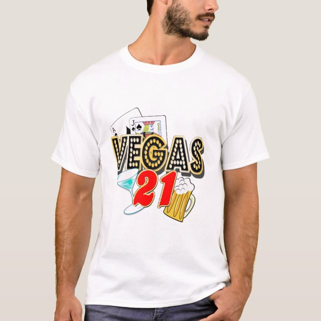 T-shirt 21ème anniversaire de Vegas (Devant)