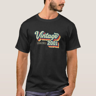 T-shirt 21St Birthday Toxits Retro Vintage 2001 Original P