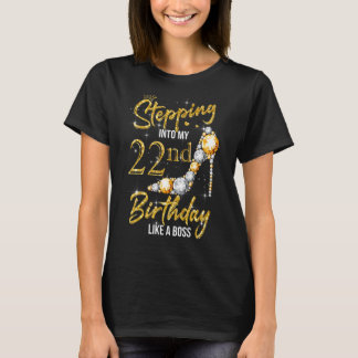 T-shirt 22 Ans Entrant En Mon 22E Anniversaire Comme Un