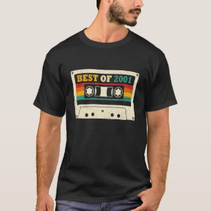 T-shirt 22 Ans Meilleur De 2001 Cassette Bande 22e Naissan