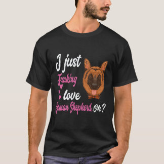 T-shirt 22 J'adore tout simplement les bergers allemands O
