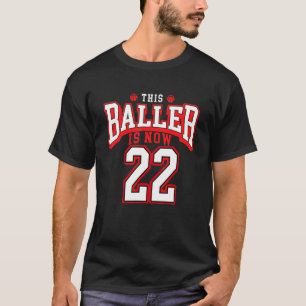 T-shirt 22e anniversaire Basketball 22 ans Anniversaire