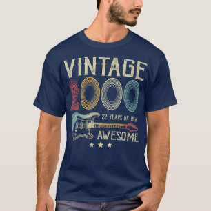 T-shirt 22e anniversaire femmes hommes Vintage stupéfiant 