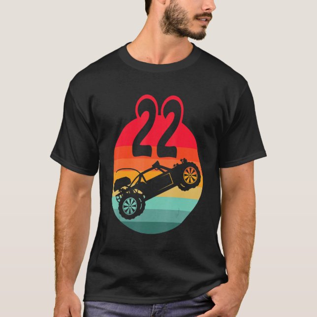 T-shirt 22e Anniversaire I Racing Jeu I Remote Control Rc (Devant)