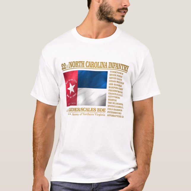 T-shirt 22e infanterie de Caroline du Nord (BA2) (Devant)