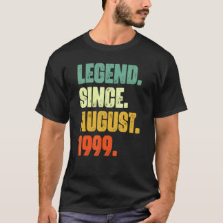 T-shirt 23 Ans Légende depuis août 1999e Anniversaire
