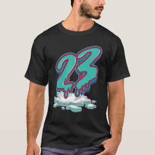 T-shirt 23 Aurora Green 13s de dérive correspondant à l'un