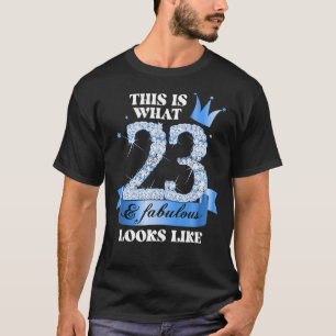 T-shirt 23 & Fabulous I Blue Black Party Group Candid Phot