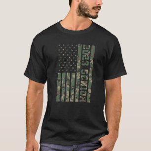 T-shirt 23 Senior 2023 Graduate Graduation American Flag C