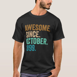 T-shirt 23 Years Old Awesome Since October 1999 23rd Birt