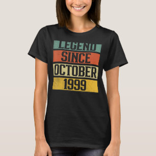 T-shirt 23 Years Old Legend Since October 1999 23rd Birth
