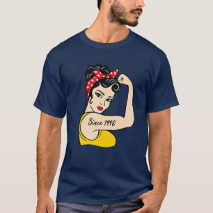 T-shirt 23E Anniversaire Depuis 1998 Cadeau Femme Pour 23