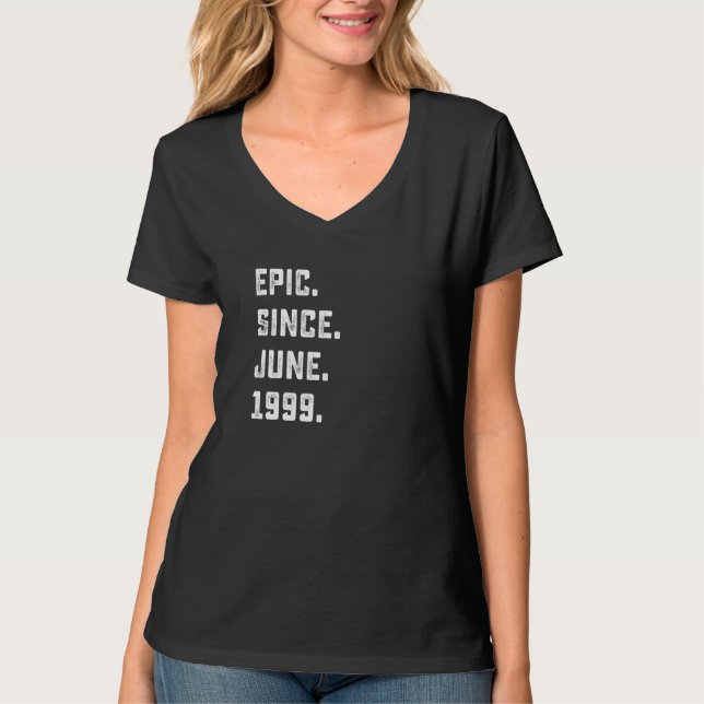 T-shirt 23e anniversaire Epic depuis juin 1999 23 ans (Devant)