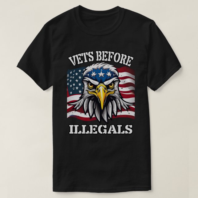 T-SHIRT 24055_VETS AVANT ILLÉGALES (Design devant)