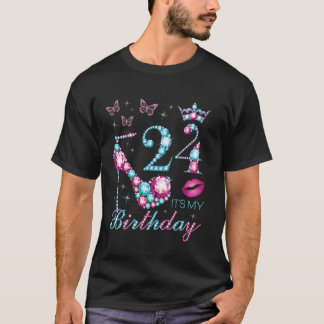 T-shirt 24 C'est mon anniversaire 24 ans C'est mon 24e ann