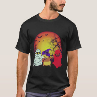 T-shirt 24 citrouilles d'Halloween de cochons d'Inde
